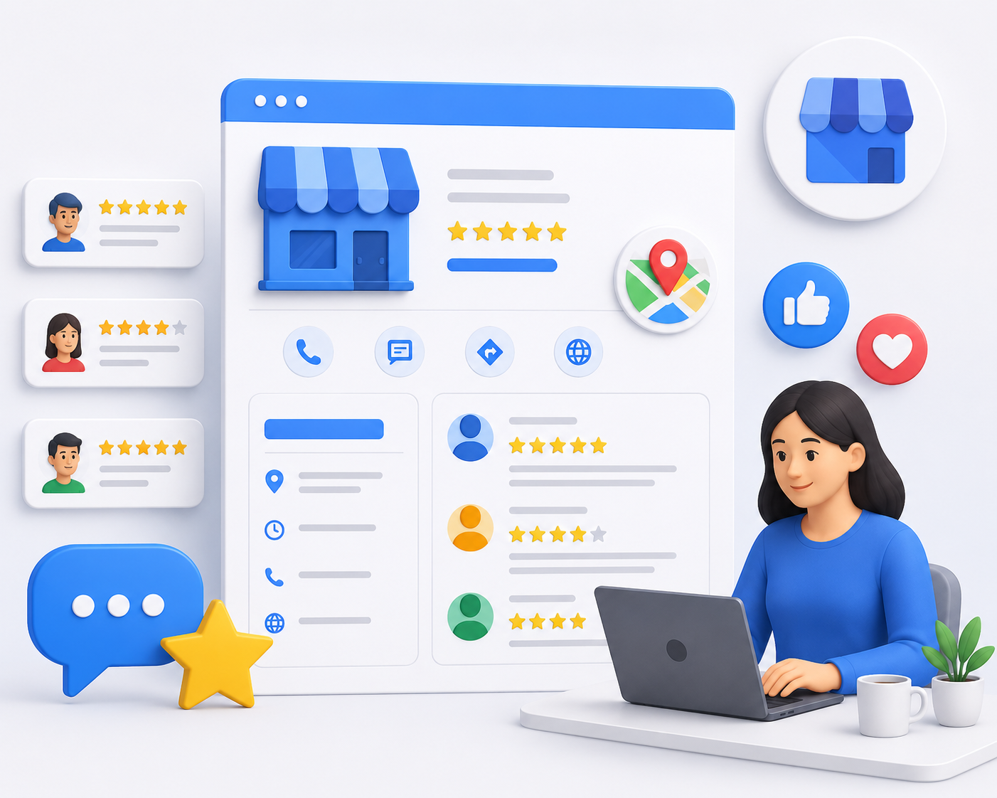 handling reviews and posts on google my business
