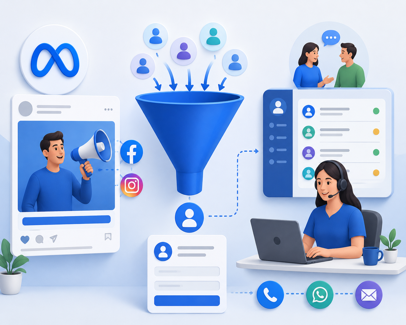 leads genaration & handling through meta ads